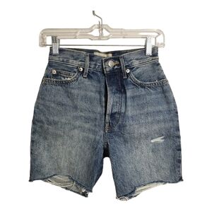 Everlane The Rigid Way-High Short Organic‎ Cotton Festival Beach Shorts Sz 23